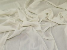 John Louden Crinkle Cotton Fabric Ivory - per metre
