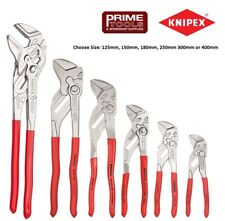 Knipex Lock Button Wrench Spanner Waterpump Pliers, PVC Grips, Sizes 100mm-400mm