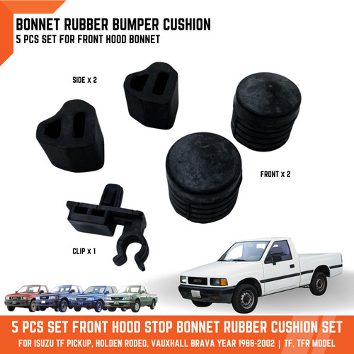 Front hood bumper cushion - front,