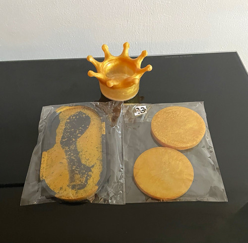 Handmade resin bundle gold - bundle, &