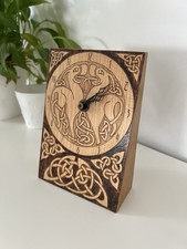 Wooden Celtic Battery Operated Clock