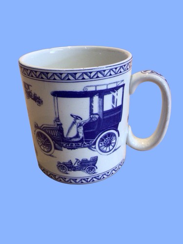 Vintage motor cars - mug, spode