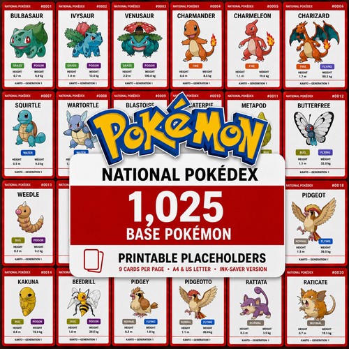 Pokemon binder placeholder - pokemon,