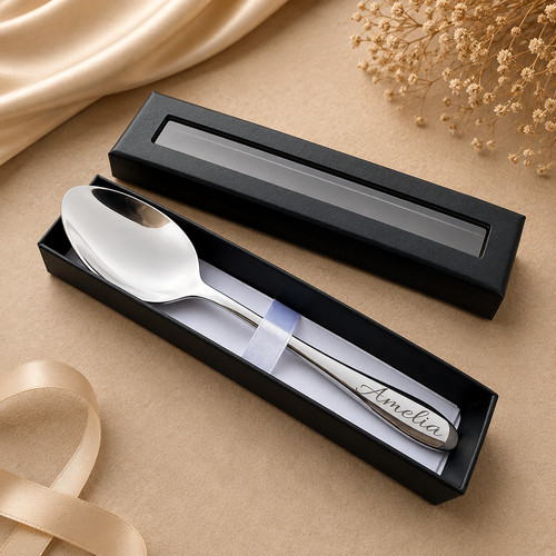 Personalised engraved teaspoon - engraved,
