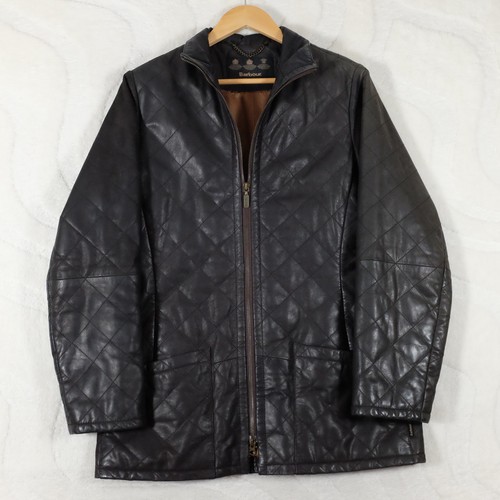 Barbour quilted leather - leather, jacket