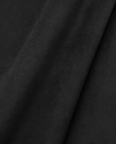 154cm moleskin velvet black - black,