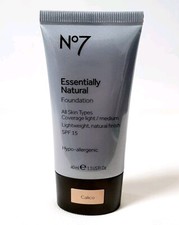 Boots No7 Essentially Natural Foundation CALICO 40ml Rare Spf15 FAST POSTAGE 