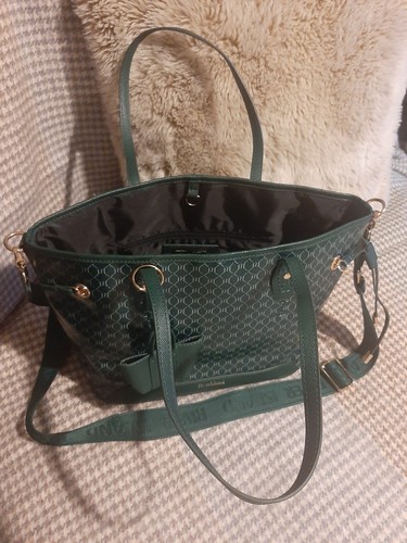Dark green river island - river,