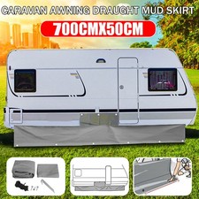 Caravan Awning Mud/Draught Skirt 7m X 50cm Wheel Arch Covers Motorhome Campervan