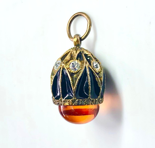 Vtg russian faberge - russian, black
