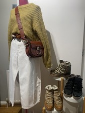 ZARA Mustard Thick Wool Blend