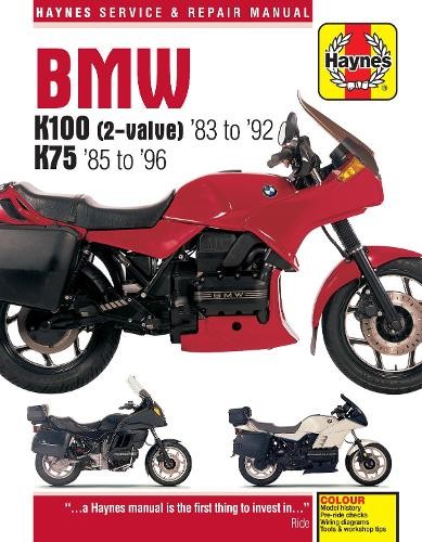 Bmw k100 2 valve models - &, 75