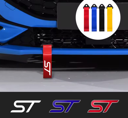 Emblem jdm style nylon tow - st,