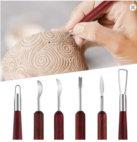 6pcs sculpting pottery - 6pcs,