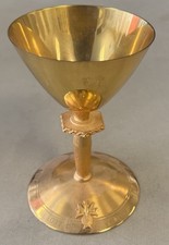 Vintage Brass Chalice 7"