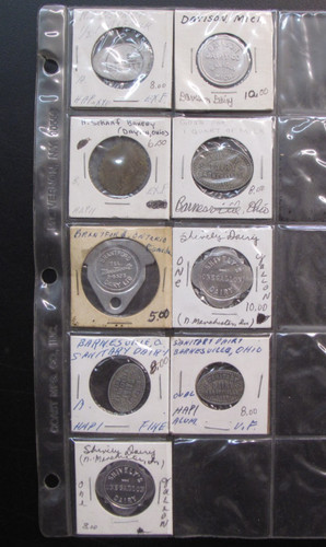 Lot vintage metal milk - lot,
