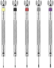 5 Pcs Precision Screwdriver Set Watchmakers Screwdrivers Reversible Blade
