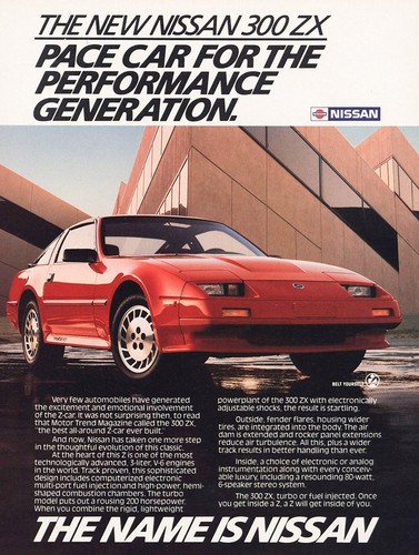 1986 nissan 300 pace - nissan, zx: