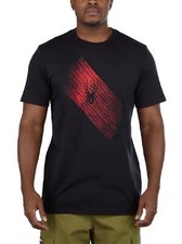 Mens Spyder Black/ Red Print