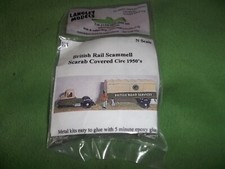 langley models  N scale BRITISH RAIL SCAMMELL SCARAB COVERED CIRC 1950'S