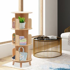 3 tiers Rotating Bookshelf 360