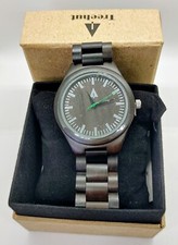 Treehut Black Ebony Wood Quartz Watch