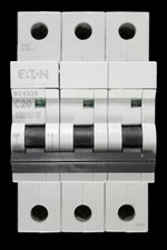 MEM EATON 20 AMP CURVE C 10kA TRIPLE POLE MCB CIRCUIT BREAKER MCH320