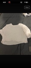 Bershka White Crop Top Size XS