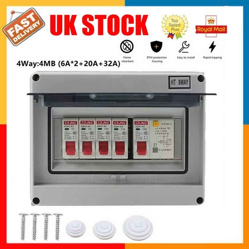 4way consumer unit - 4way, box