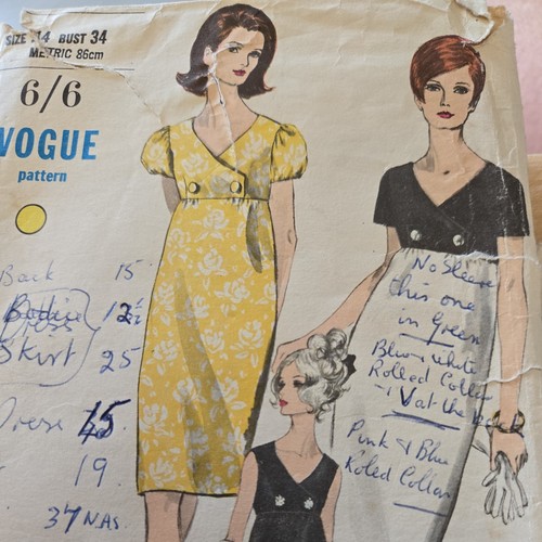 Vogue 6847 vintage used cut