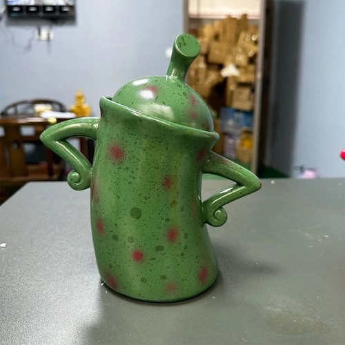 Retro spotted storage jar - retro, with
