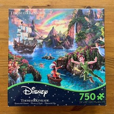 Peter Pan’s Never Land - 750 piece Ceaco puzzle Thomas Kinkade Disney COMPLETE