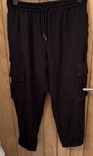 Zara New Combat Trousers With Elasticated Waist And Hem Size XL