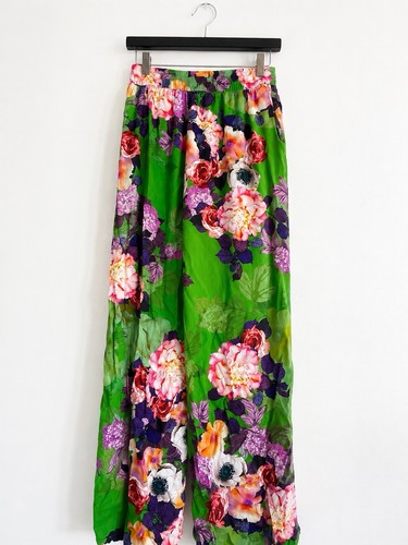 Zara floral wide leg palazzo - floral,