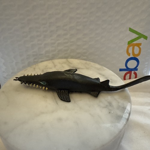Vintage rubber saw fish - rubber, shark