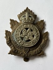 Kings Crown Cape Breton Highlanders Cap Badge.