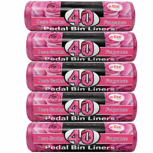 20l pedal bin liners - bin, rose
