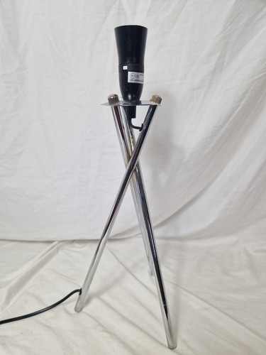 Modern chrome tripod table - modern,