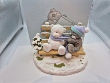 ME TO YOU BEAR FIGURINE SNOW PALS EXTREMELY RARE BOXED NEVER DISPLAYED 