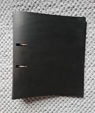 A4 Plastic Black 2-Ring Binder Lever Arch File Folder Office Documents Storage