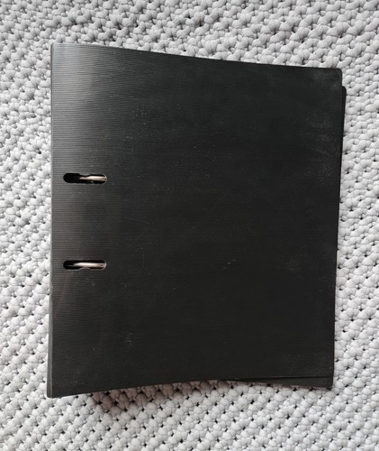 Plastic black ring binder - a4,