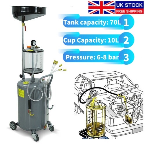 Oil drain tank garage - oil, 80l