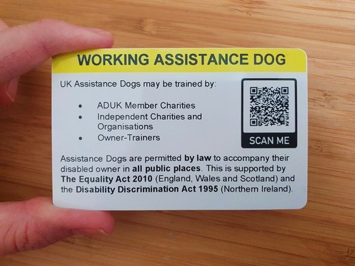 Assistance dog law - assistance, ehrc