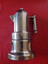 vintage espresso stove top maker 4/6 Cup. Stainless Steel 