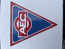 Original Vintage AEC Triangle Bus Or Truck Enamel Radiator Badge