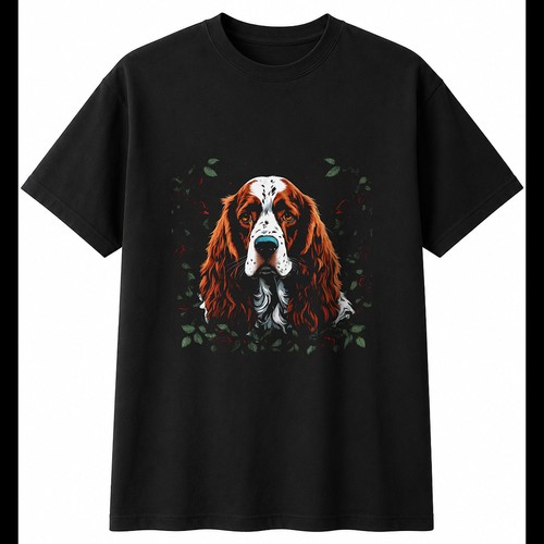 Double exposure welsh springer - double,