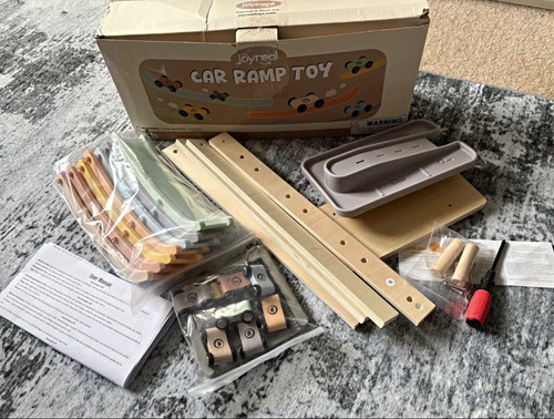 Joyreal wooden car - wooden, ramp