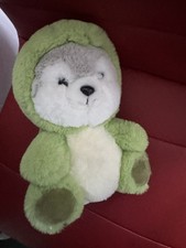 Cuddly  Bear Dressed As A Crocodile Soft Plush Toy 10"excellent condition  