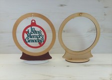 Bauble Wooden SNOW GLOBE
