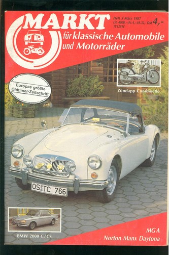 Market classic cars 1987 a - 1987, mg